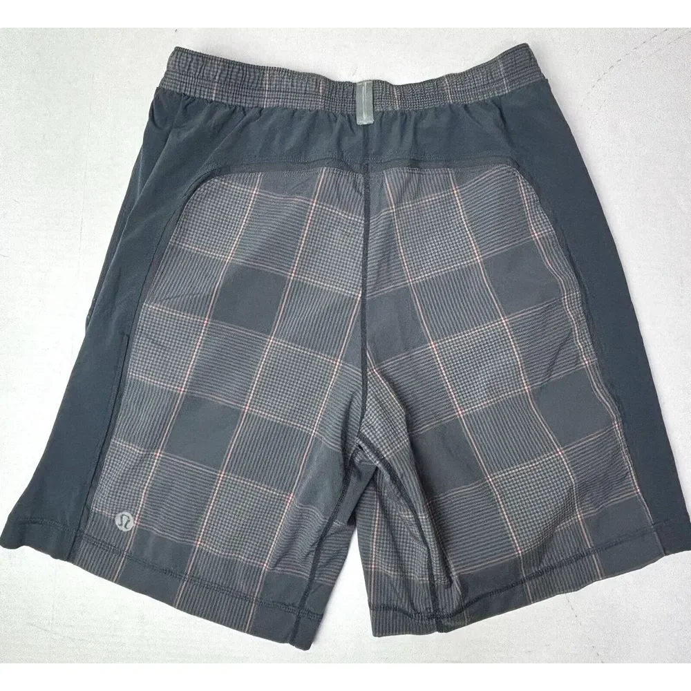 VTG Lululemon Pace Breaker Shorts Lined Plaid 9